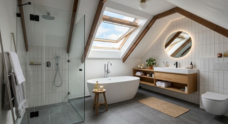Attic Bathroom Remodeling in Union County, NC