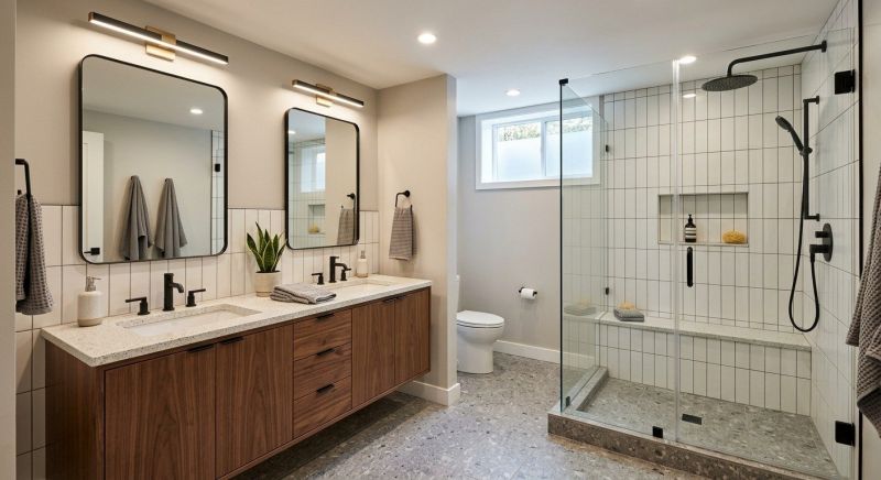 Basement Bathroom Remodeling in Union County, NC