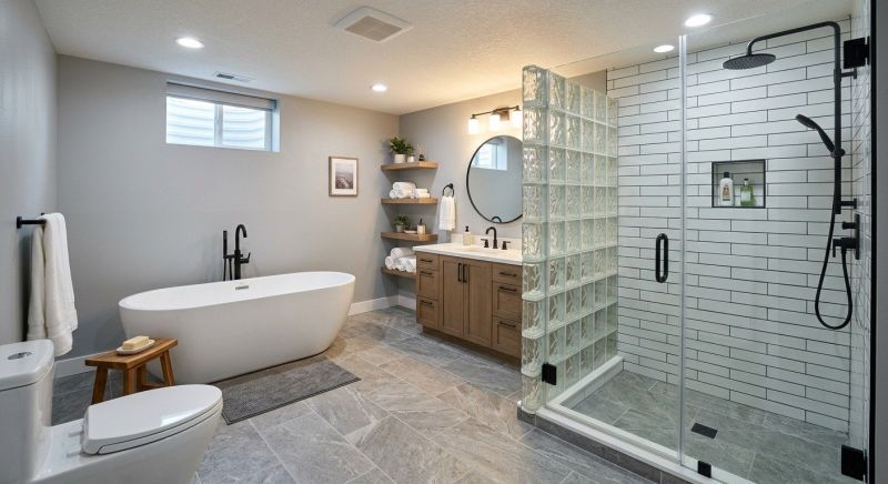 Basement Bathroom Remodeling in Union County, NC