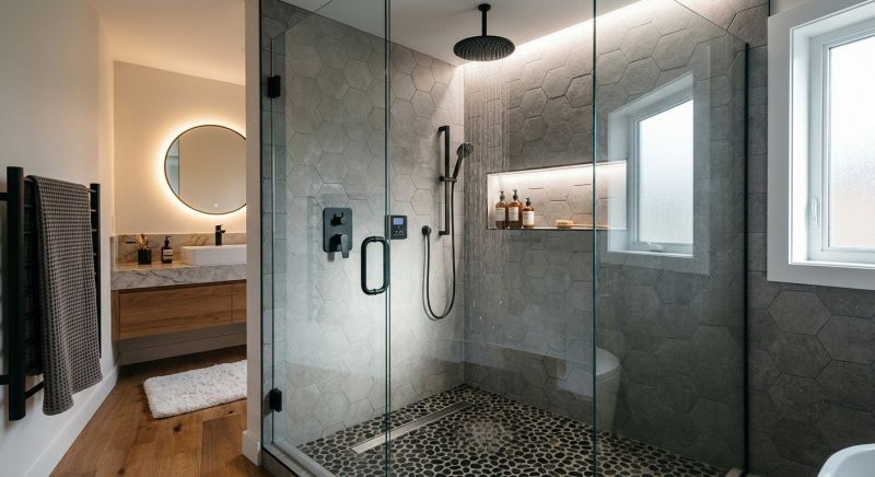 Granite Shower Installation in Union County, NC